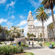 Historic Square In Montevideo, Uruguay, South America