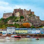 Historic Mont Orgueil In Jersey, Channel Islands, Administered By The United Kingdom, Northern Europe